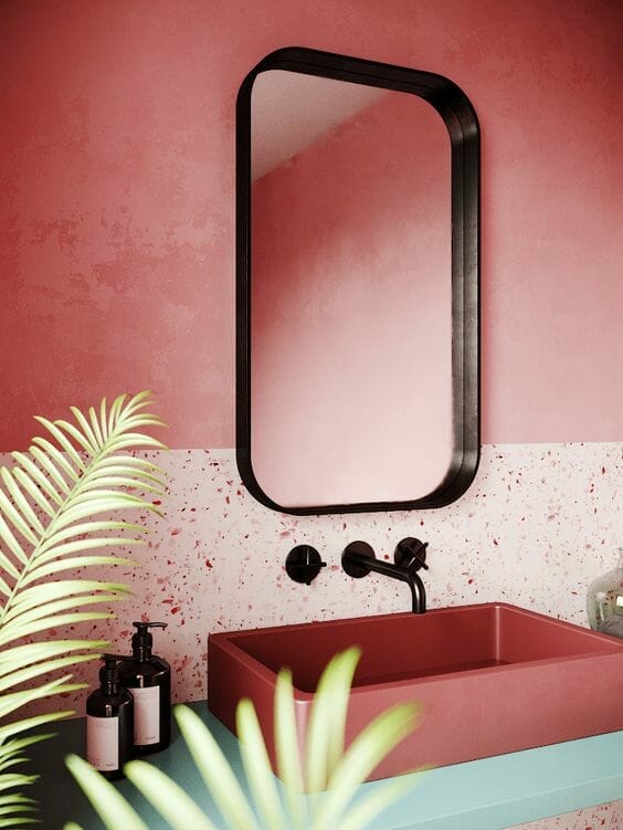 różowa łazienka 