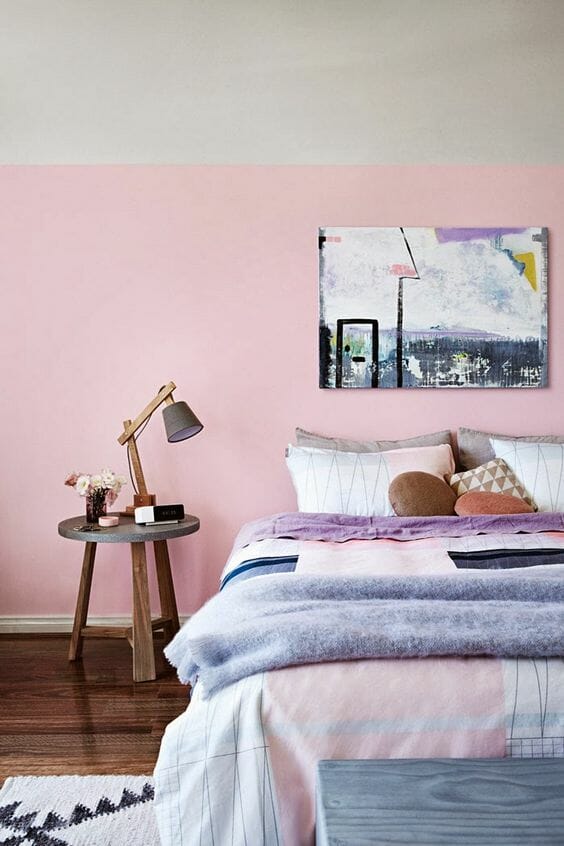 różowa sypialnia trendy inspiracje aranżacje