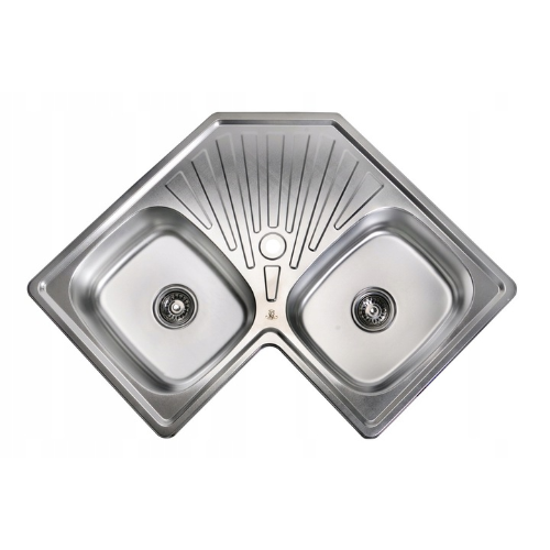 stalowy zlew dwukomorowy Royal Sanitary