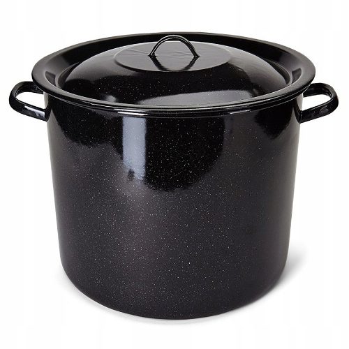 Emaliowany garnek z pokrywką Emalia Polska Pleszew - 30L, 36cm