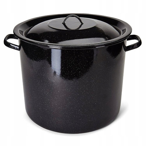 Emaliowany garnek z pokrywką Emalia Polska Pleszew - 30L, 36cm