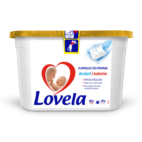 Kapsułki do prania ubrań dziecięcych Lovela - hipoalergiczne i delikatne