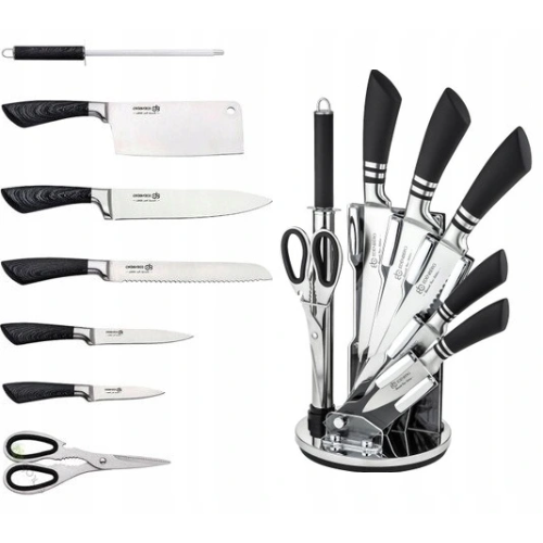 Nowoczesny zestaw noży do kuchni Edenberg - 8 elementów