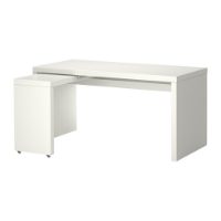 IKEA MALM – biurko z wysuwanym blatem