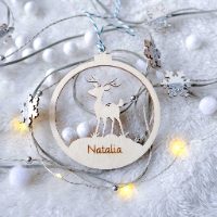 LovelyThingsPL Bombka renifer z imieniem